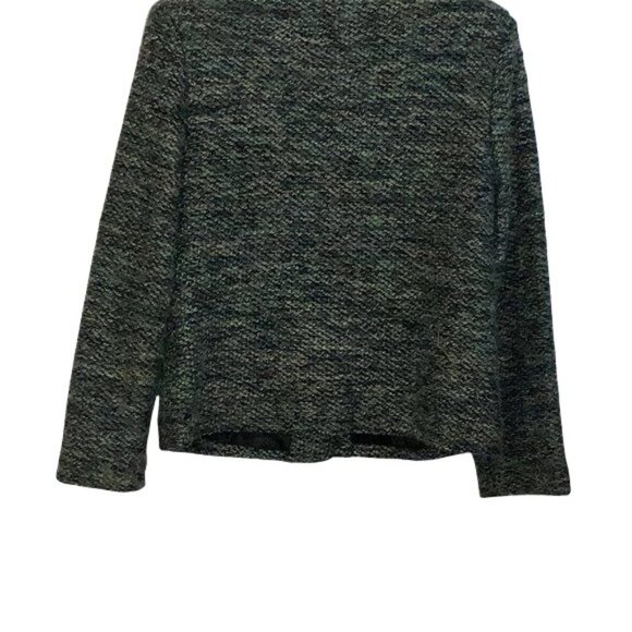 Sag Harbor Petite Womens Tweed Jacket Size 8P Multicolor Textured Style - Picture 2 of 3